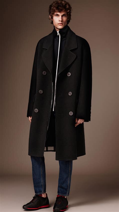 burberry men's wool overcoat.